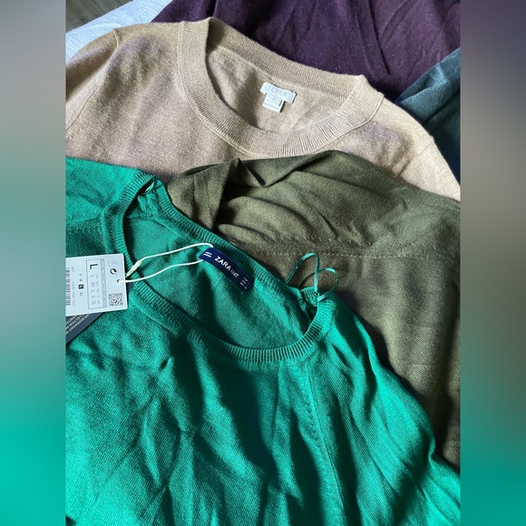 Group of 6 knit cardigans Jcrew H&M Banana Rep Mossimo Premis many NWT all M - Picture 4 of 16